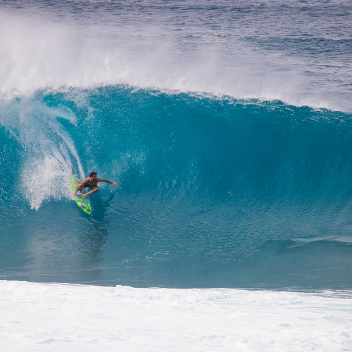 FCS II Mason Ho PC Aircore Tri Fin Set-Green-Small — REAL Watersports