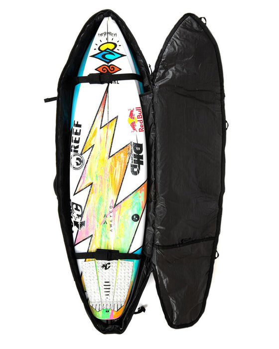 Creatures Shortboard Triple DT2 Boardbag-Black Silver — REAL