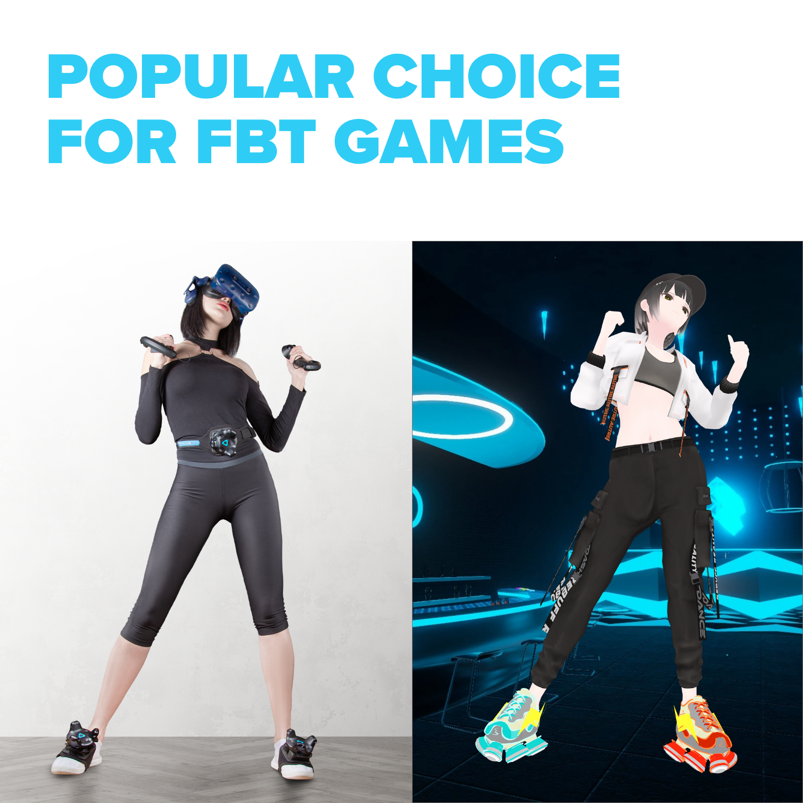 VIVE トラッカー用フルボディ トラッキング TrackStrap Plus |現実を