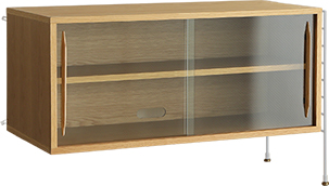 R.U.S 基本セット通常- 高さ54cm×幅92cm（ガラスキャビネット） ｜家具