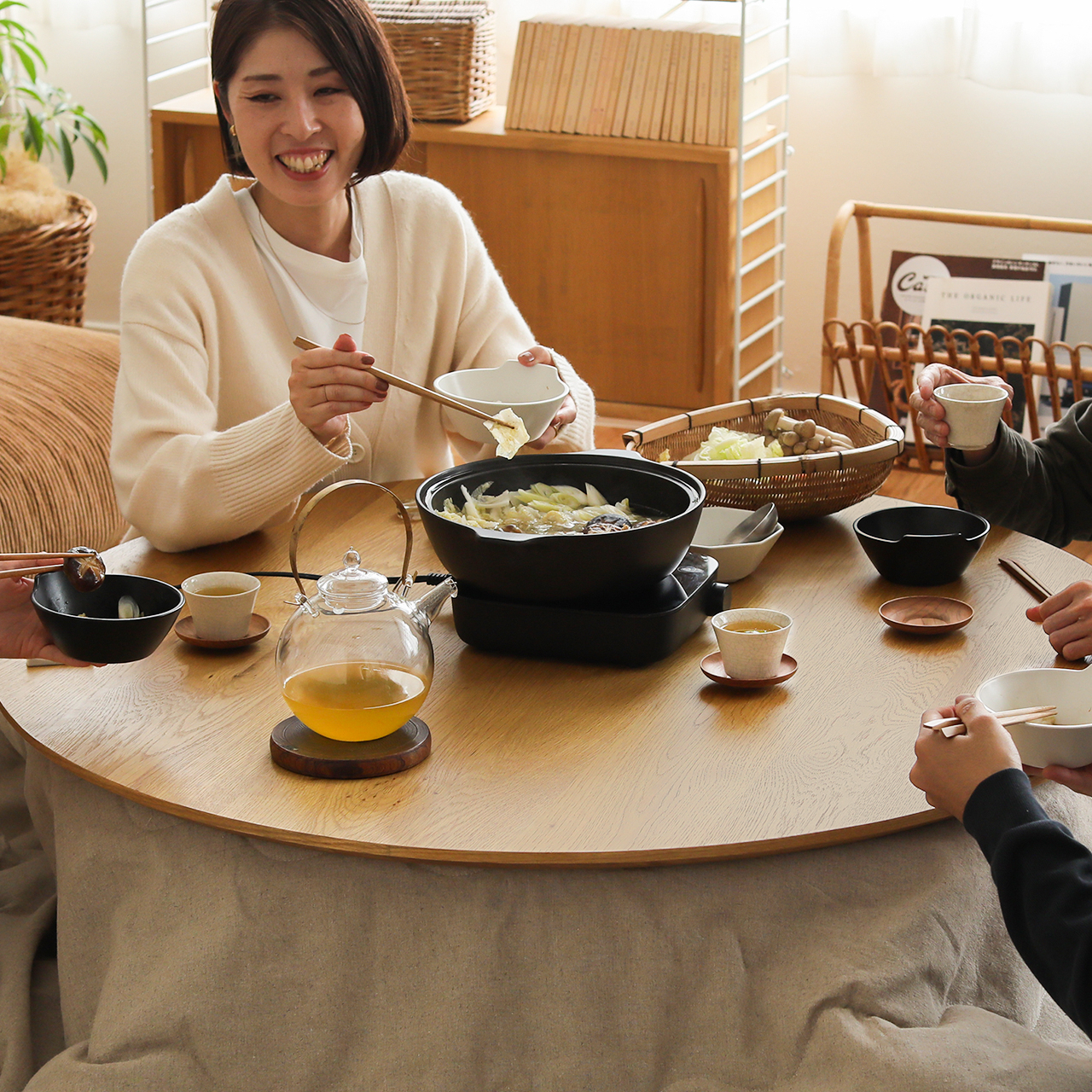 こたつテーブル FAM／NA 円形 直径110cmタイプ ｜家具・インテリア通販