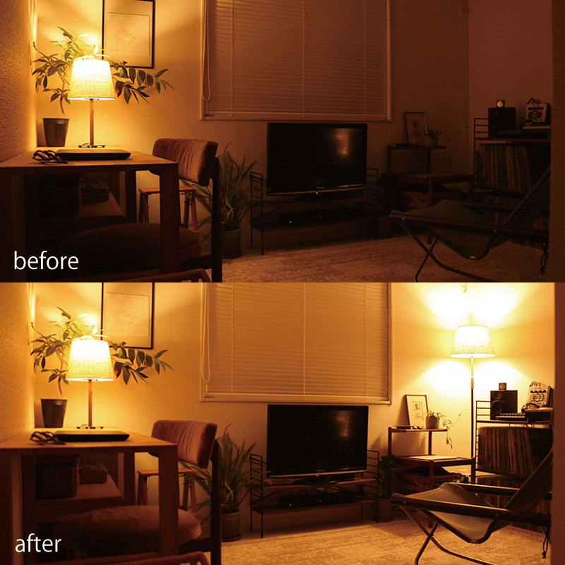 わたしの愛用品-シャープでクラシカルな佇まいのフロアライト Delicia