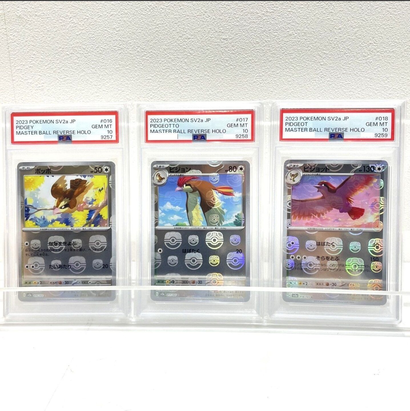 ポケモンカード ポッポ/ピジョン/ピジョット マスターボールミラー