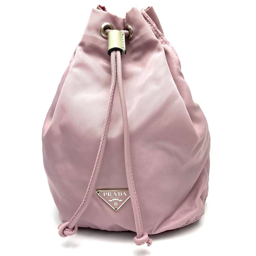 PRADA プラダ テスート ナイロン 巾着型 ポーチ 小物入れ パステル