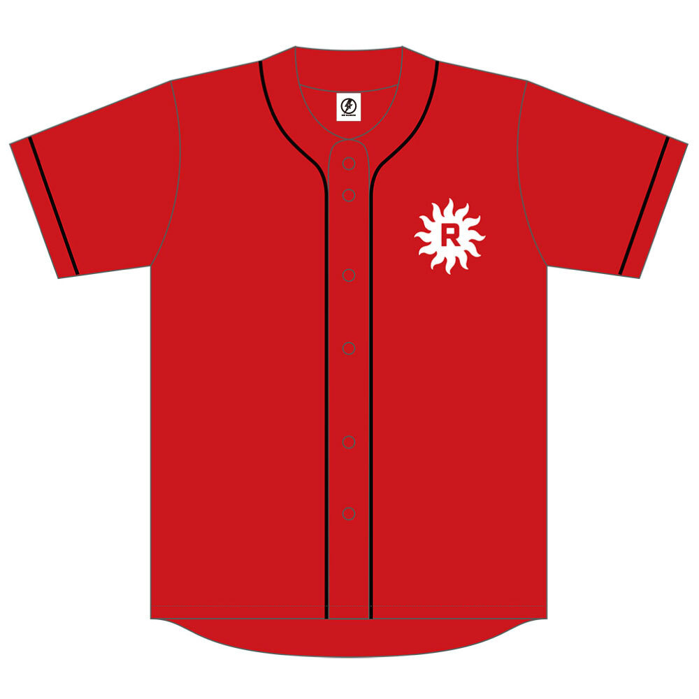 2025 REDS ベースボールシャツ レッド | THE ROCK SHOW | RED WARRIORS
