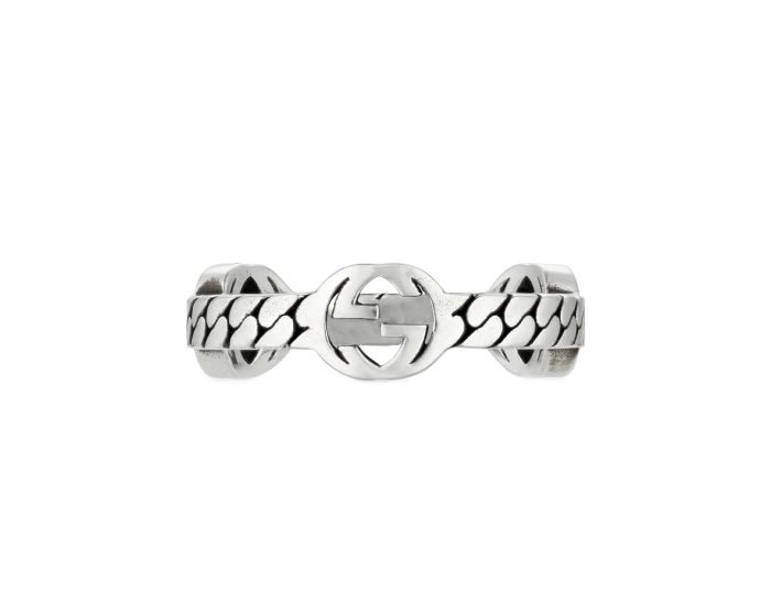 Gucci Interlocking G Ring in Silver