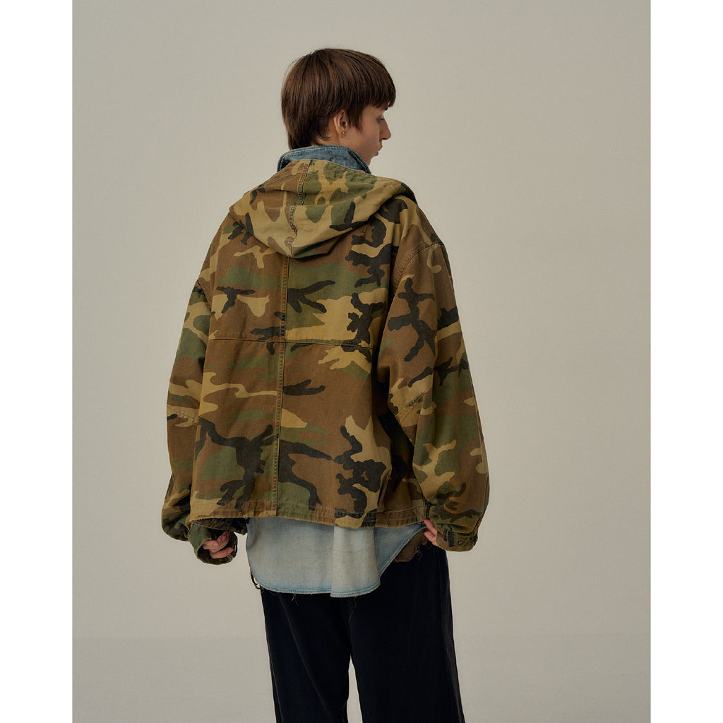 CAMO ZIPUP HOODIE | ref. / Web Store