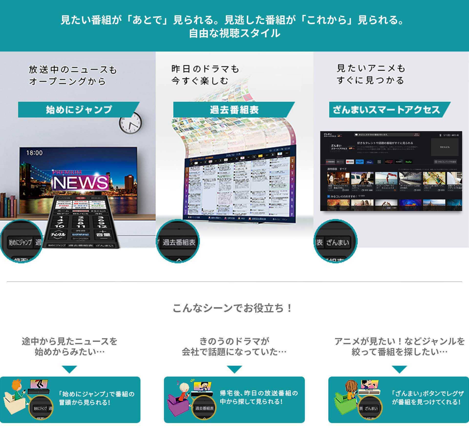 【再値下げ】2022年製REGZA 55Z870L タイムシフトマシン 液晶テレビ 有機ELテレビ タイムシフト」の人気商品一覧 | 安い商品を