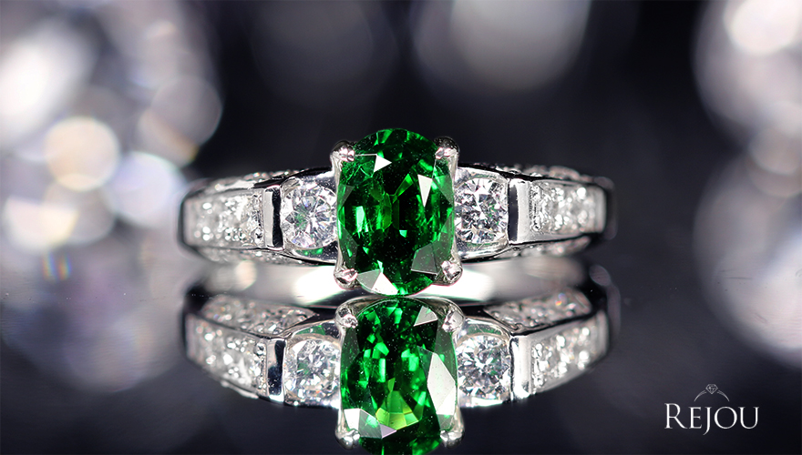 グリーングロッシュラーガーネット（ツァボライト） 1.0ct