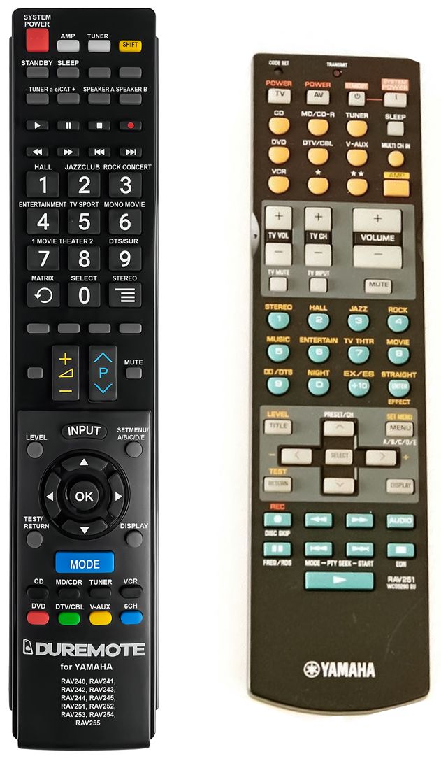 YAMAHA RAV251, RAV252 - remote control duplicate - $20.0 : REMOTE
