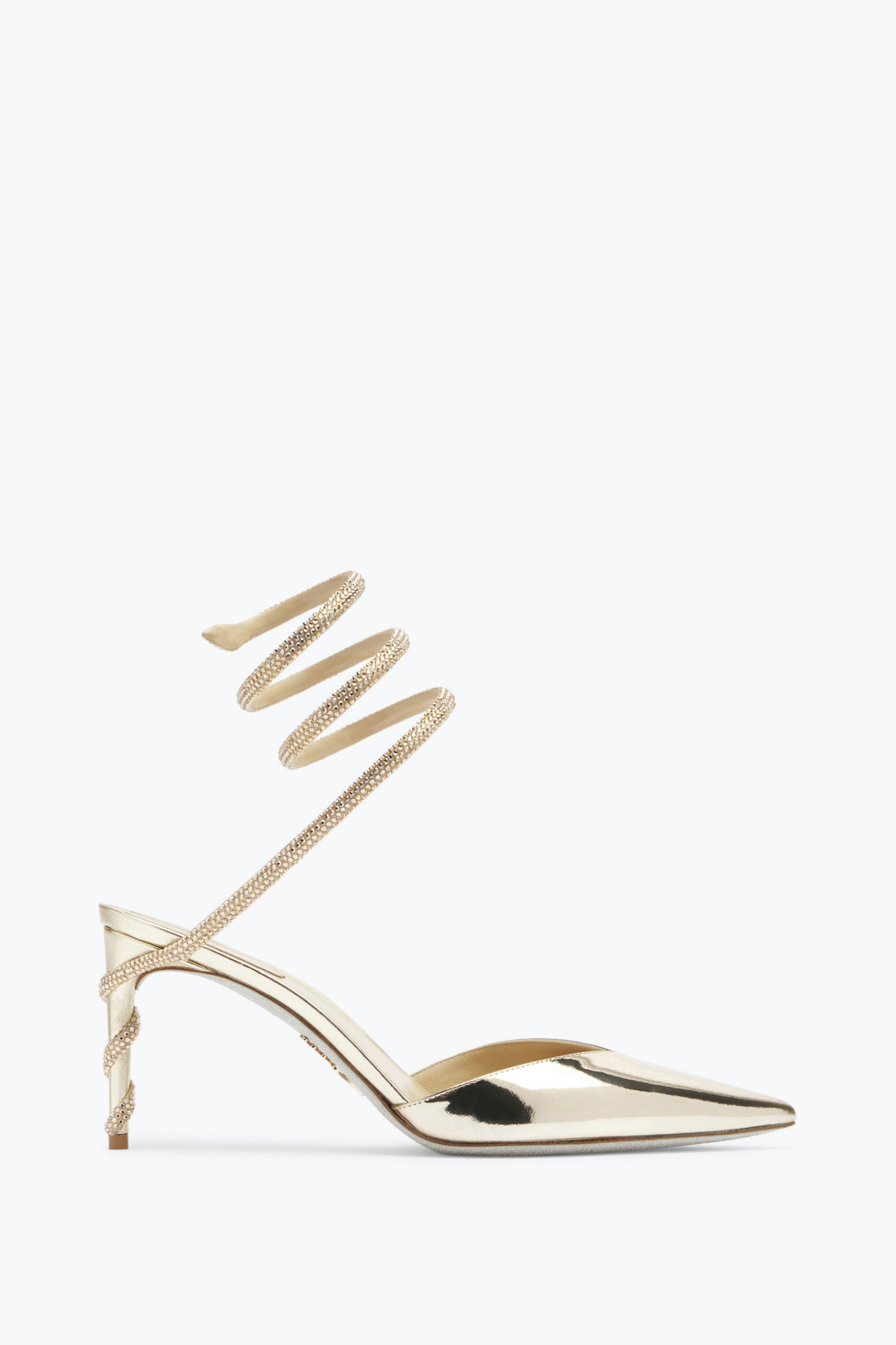 Jeweled Margot Gold Pump 80 | Rene Caovilla®