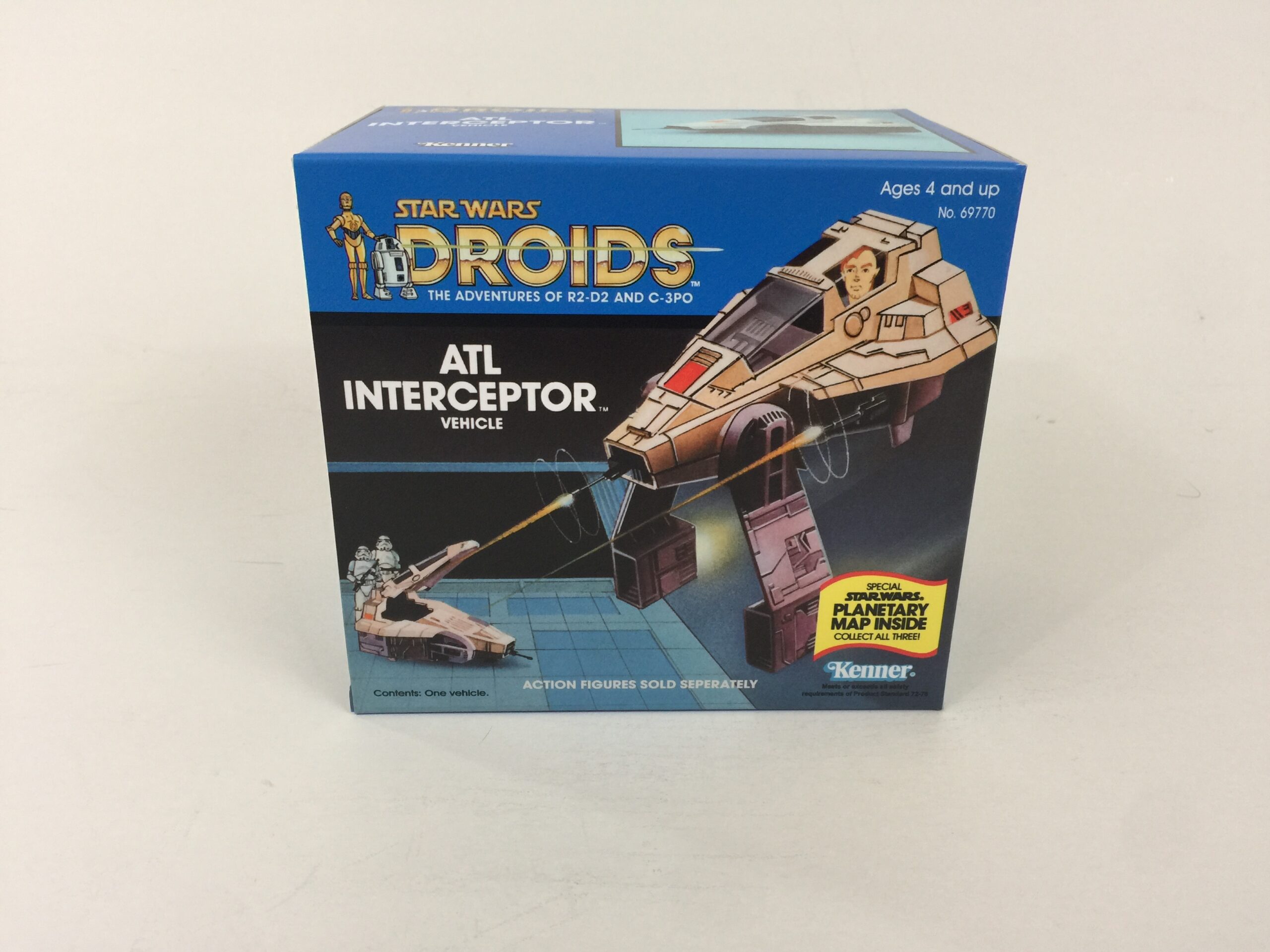 Vintage Star Wars Droids ATL Interceptor box and inserts