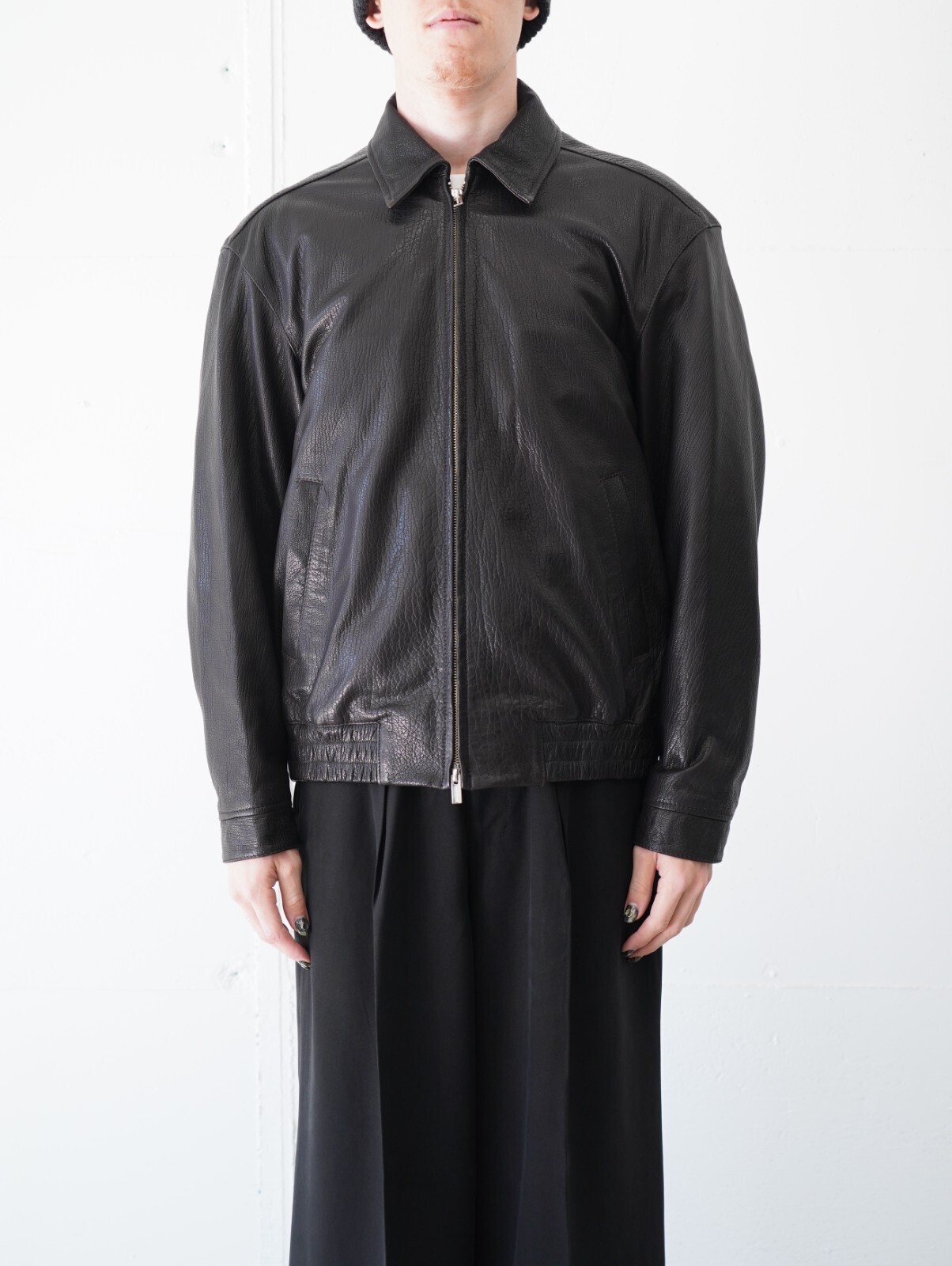 レザージップアップブルゾン -シープシュリンクレザー- - セブンバイ