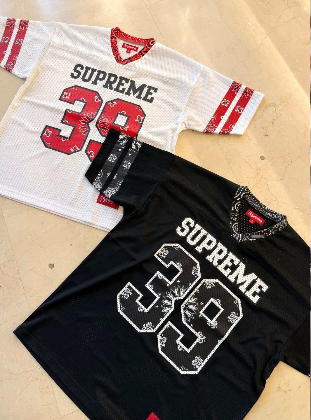 Supreme Bandana Football Jersey White | ResellZone