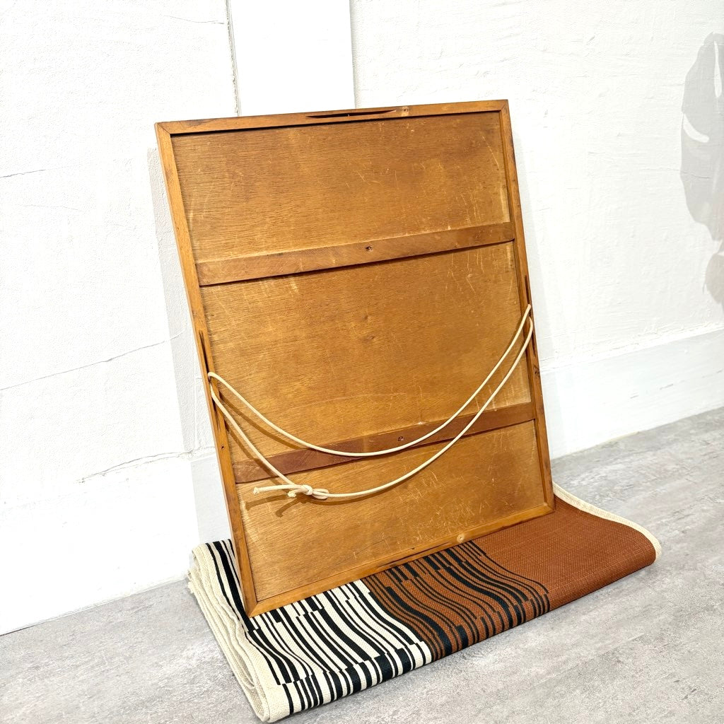 柚木沙弥郎 型染め 「猫と魚」 アート 絵画 一点もの 作家 中古