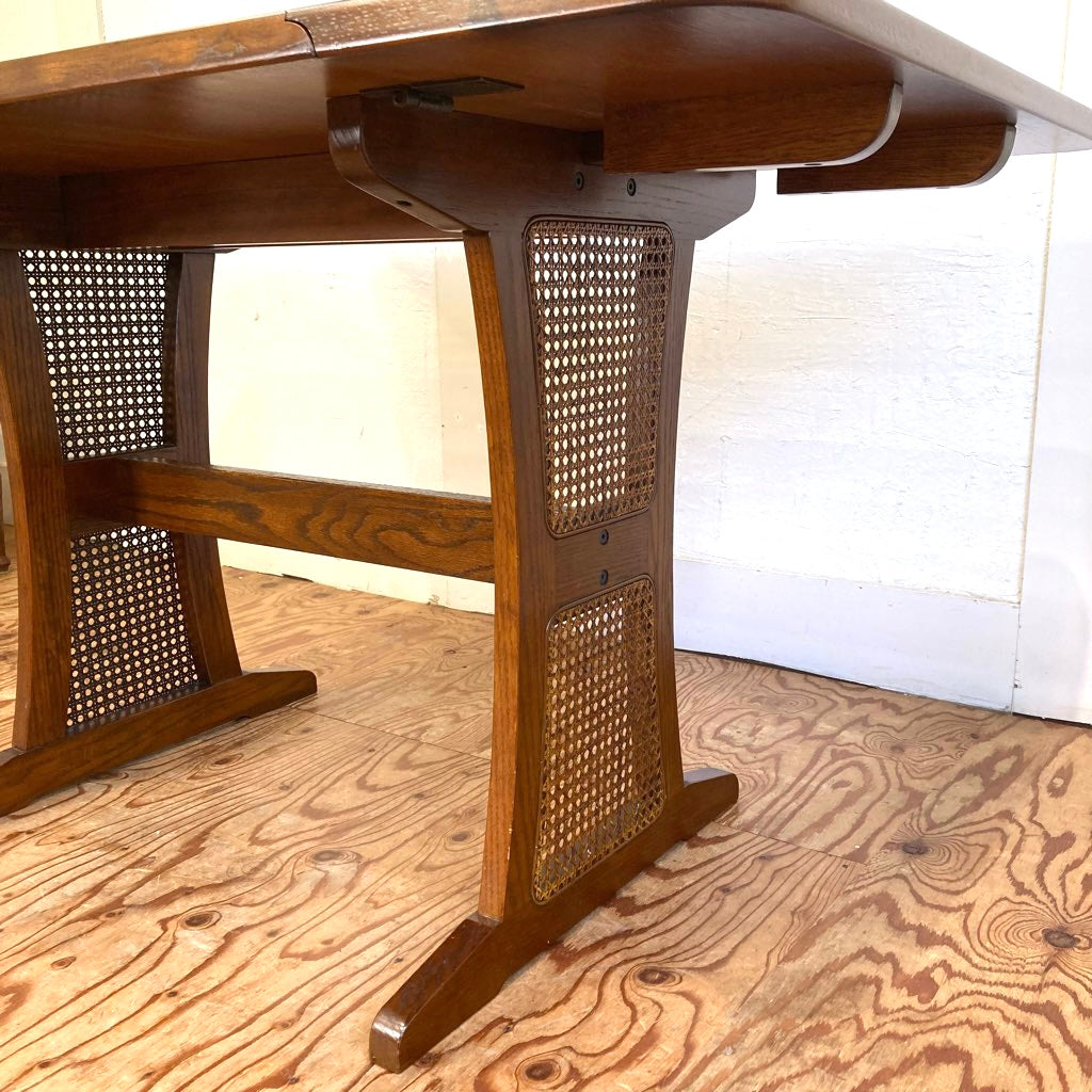 三越ブルージュ カントリーハウス バタフライ ダイニングテーブル 伸長