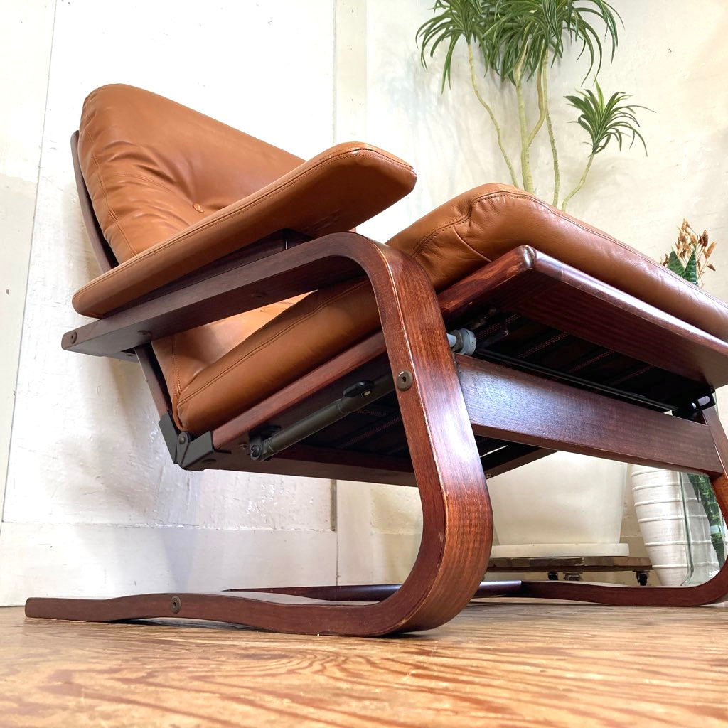 冨士ファニチア FUJI FANITURE リクライニングソファ 1Pソファ 本革