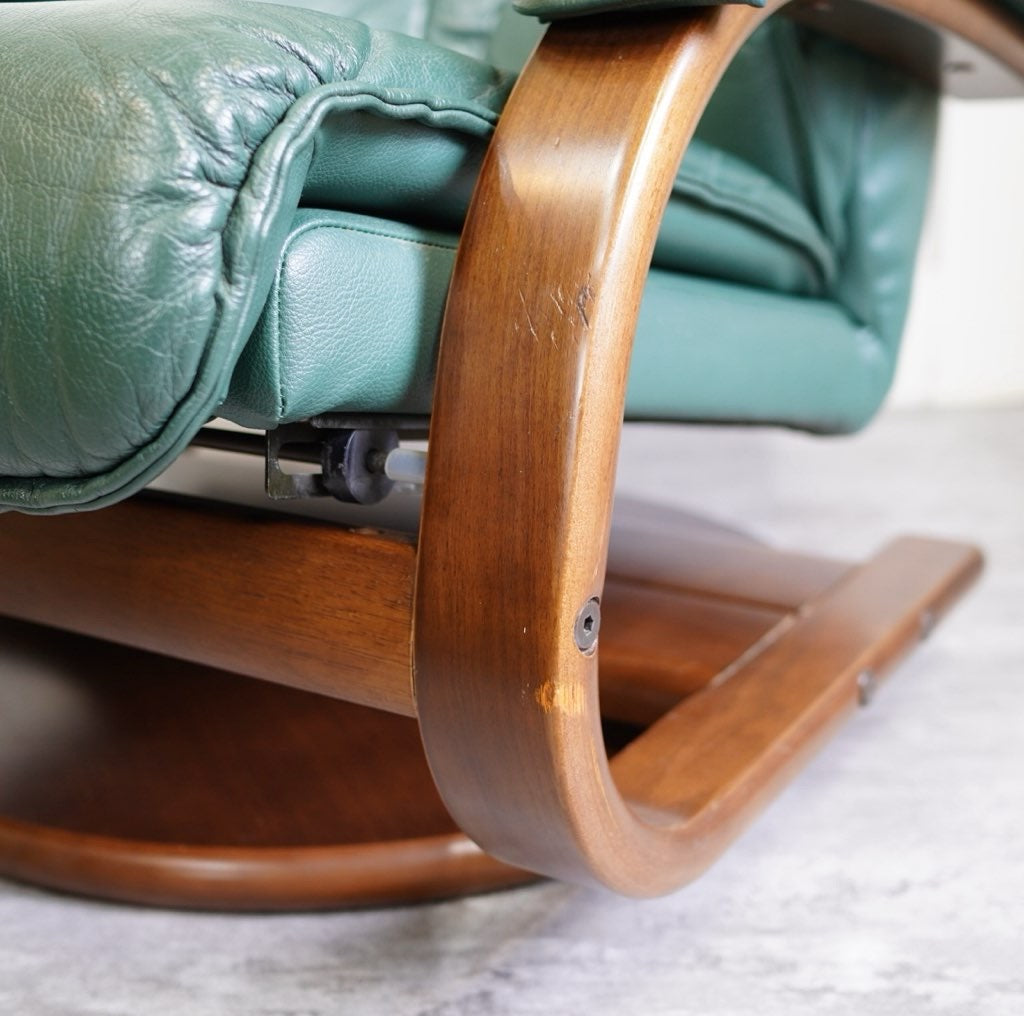 冨士ファニチア / FUJI FANITURE 本革 リクライニングソファ