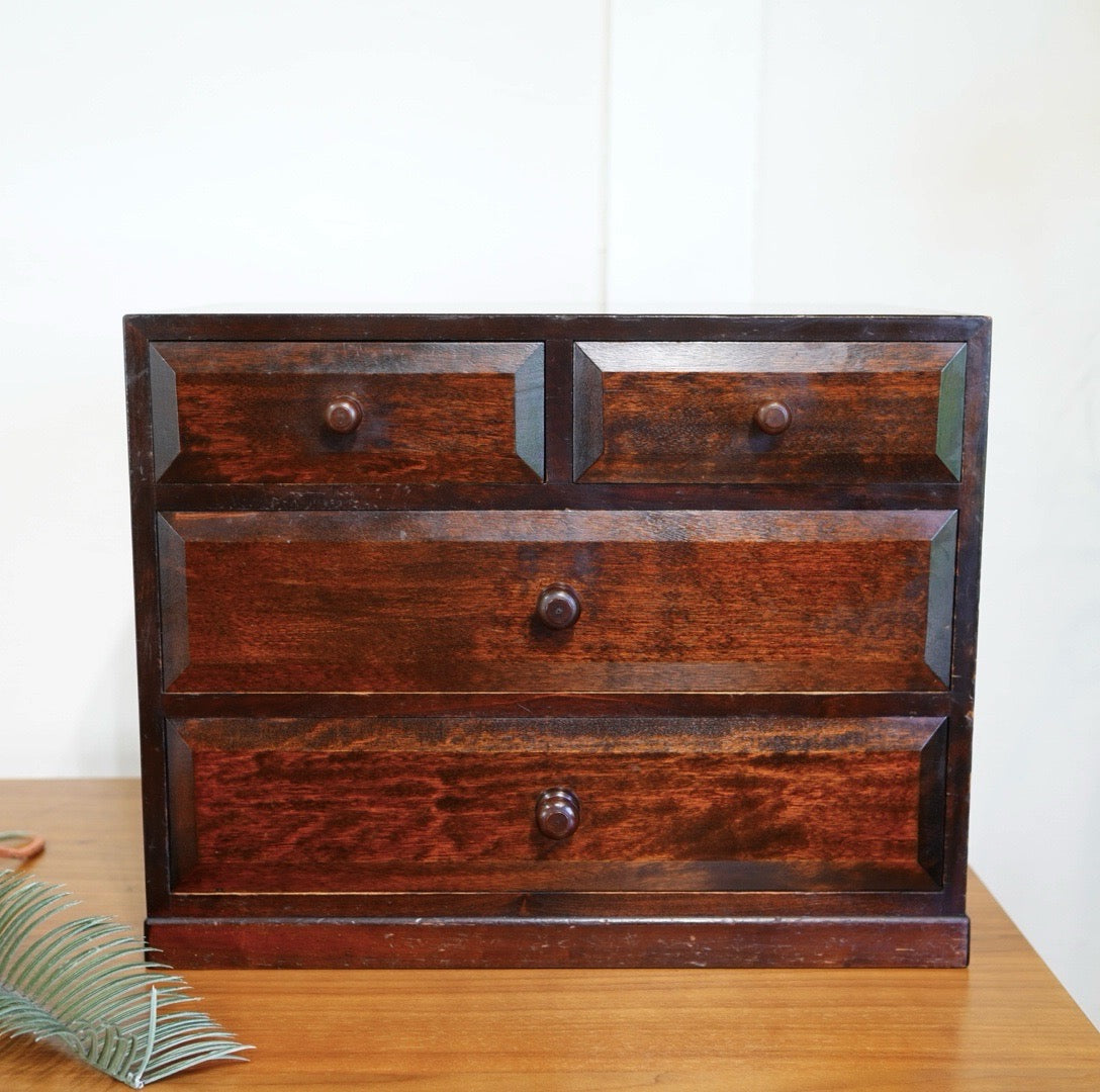 松本民芸家具 凸面小抽出 中古 収納棚 キャビネット 古民家 和風 松民