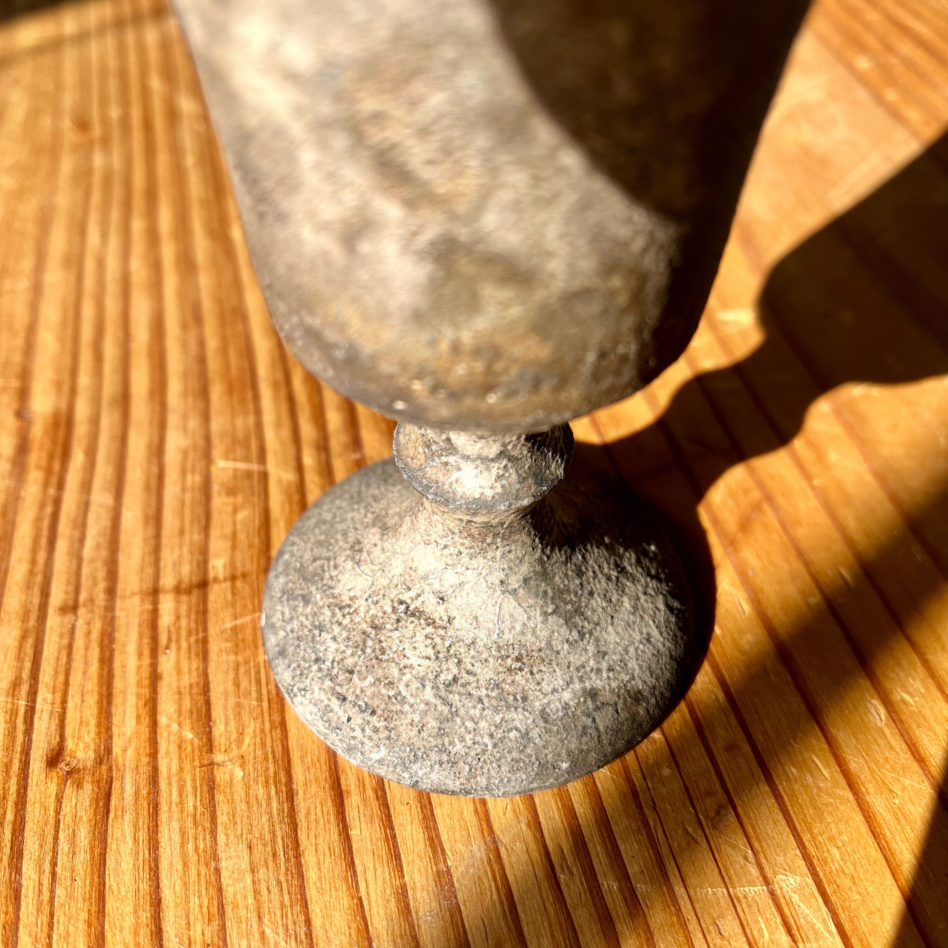 瀬川辰馬 硫化銀彩 ゴブレット 作家モノ 陶器 経年変化 中古 陶芸 陶もの