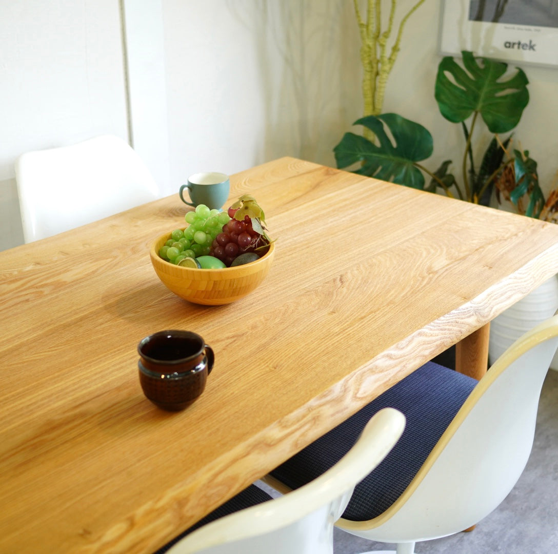 柏木工 / KASHIWA タモ無垢材ダイニングテーブル 中古 4人掛け W150