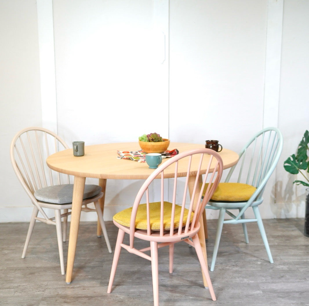 柏木工 / KASHIWA オーク材ラウンド ダイニングテーブル 中古 丸