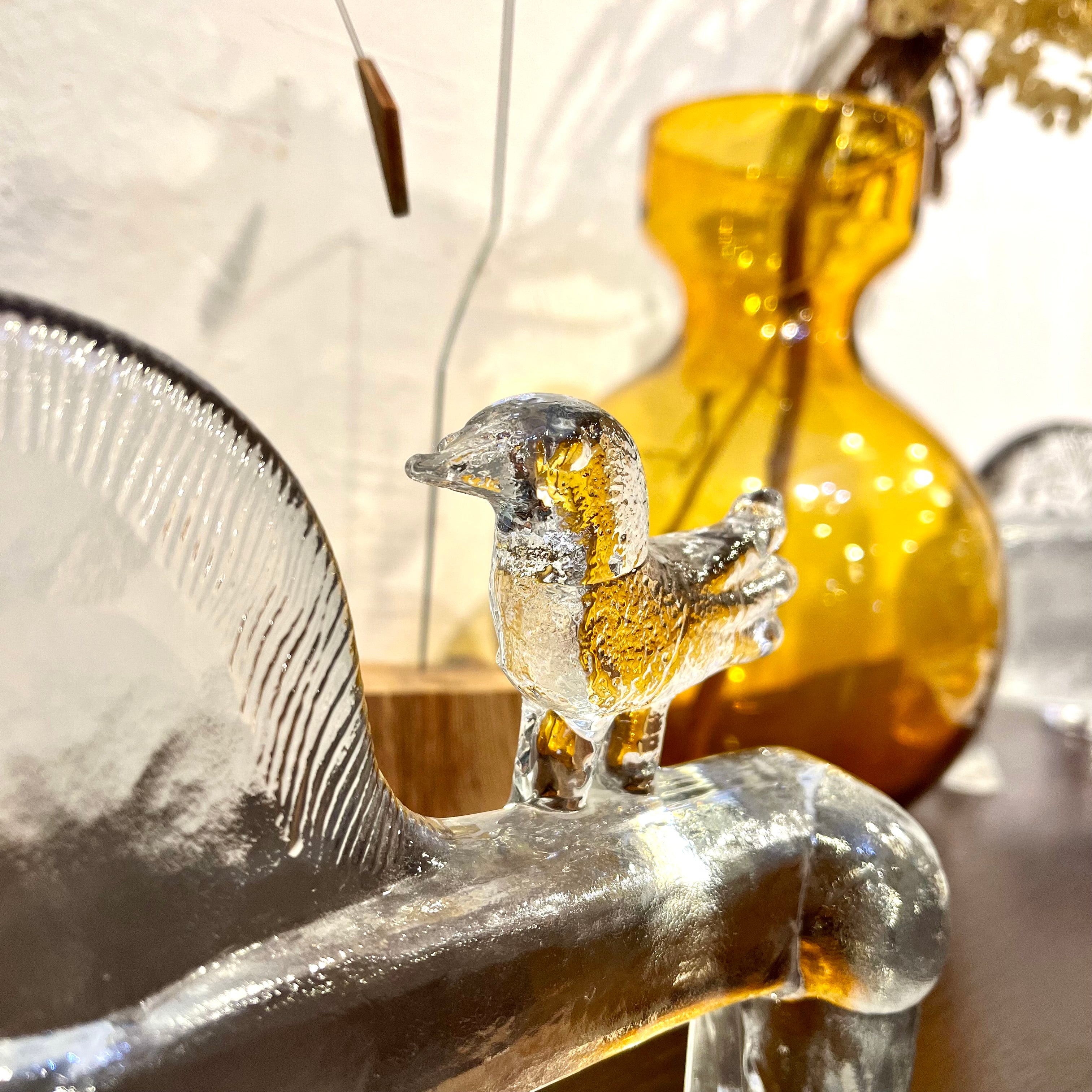 コスタボダ / KOSTA BODA 馬と鳥 ZOOシリーズ ガラス バーテイル