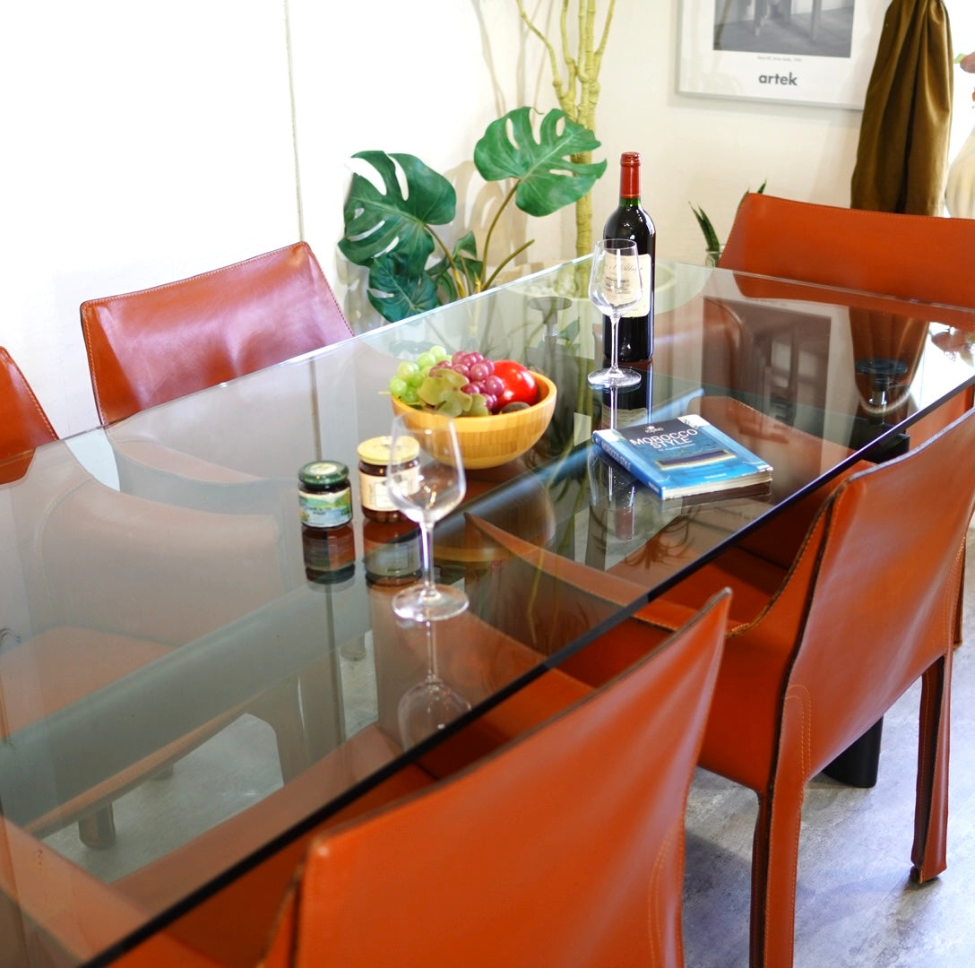 カッシーナ / Cassina 6 TABLE TUBE D'AVION LC6テーブル ガラス