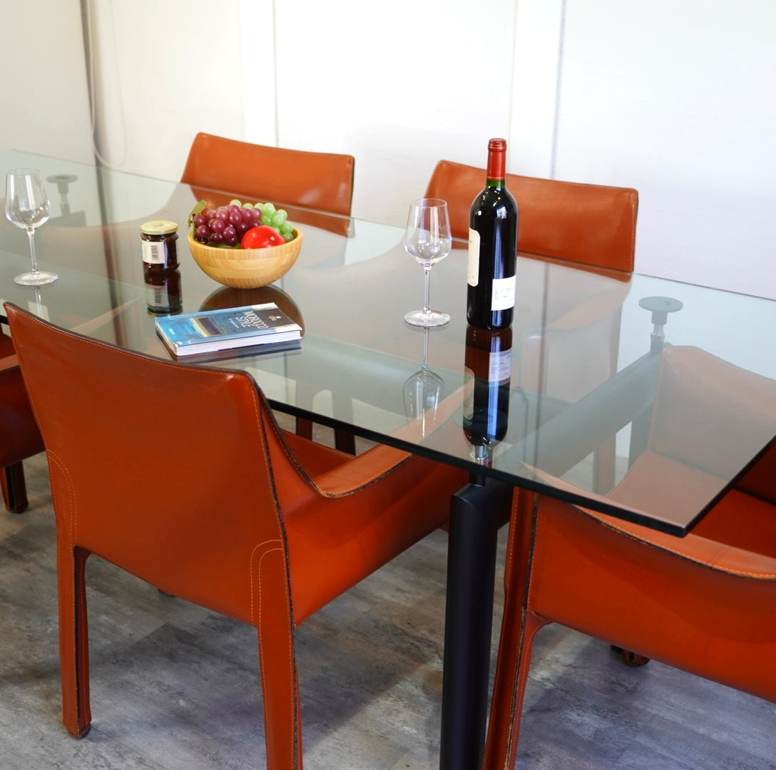 カッシーナ Cassina キャブ CAB アームチェア 413 赤茶 マリオ