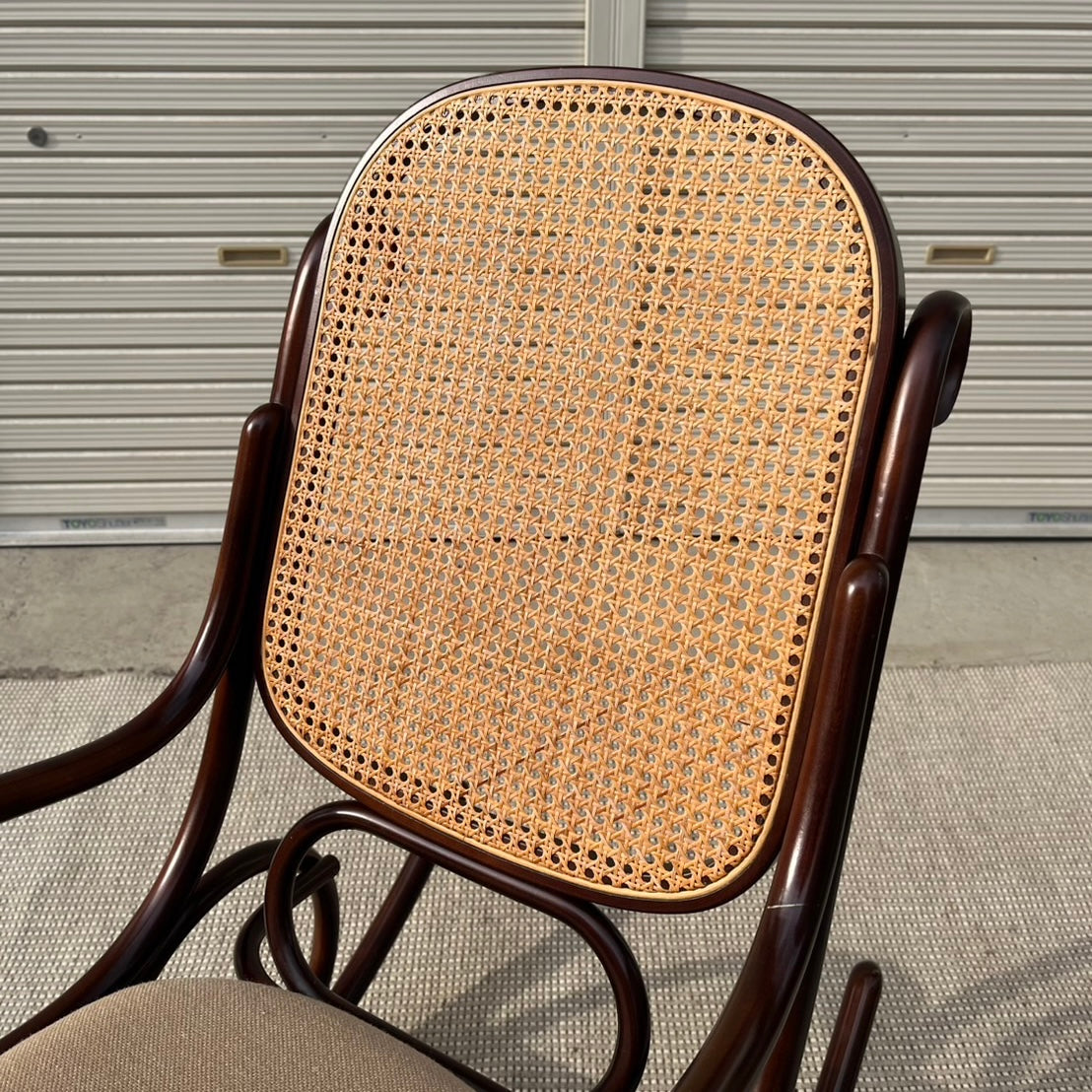 秋田木工 ベントウッド ロッキングチェア 曲木 籐編み 安寧椅子 中古