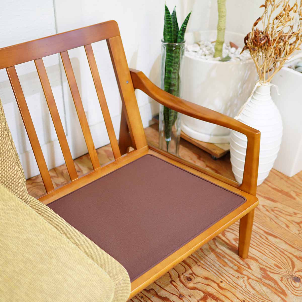 カリモク60 フレームチェア 3シーター 3Pソファ マスタードイエロー