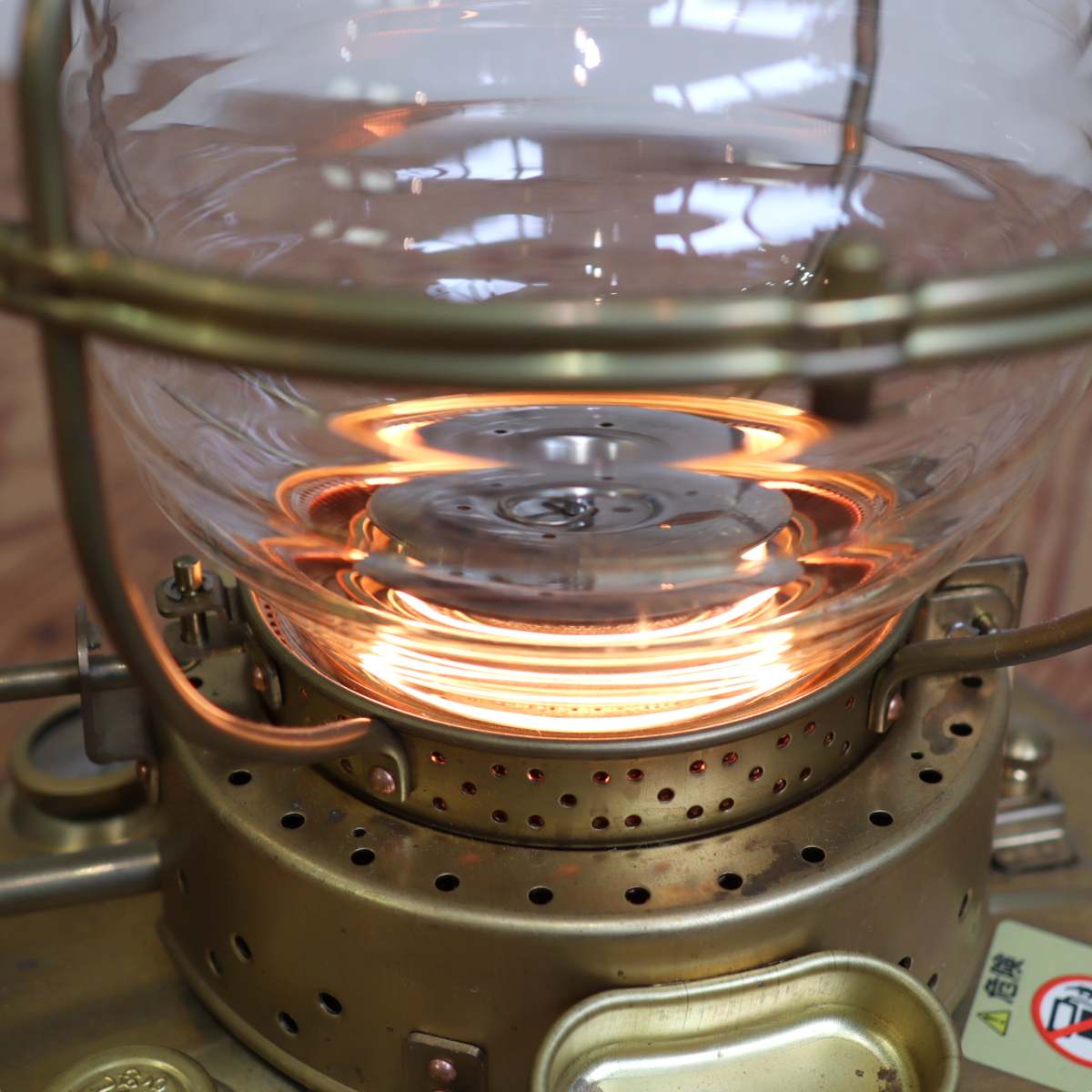 ニッセン / 日本船燈 ストーブ IS-3 ゴールドフレーム レトロ 暖房器具