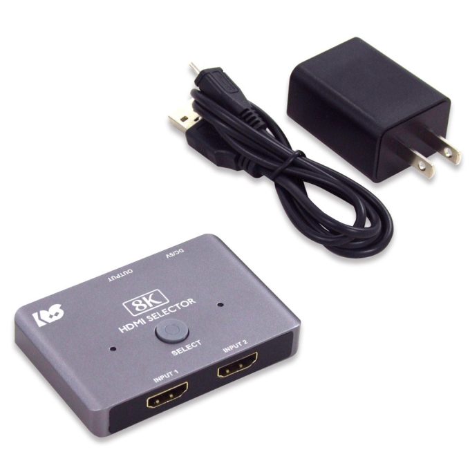 8K60Hz/4K120Hz対応2入力1出力HDMI切替器 RS-HDSW21-8K｜ラトック
