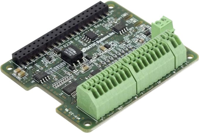 Raspberry-Pi I2C絶縁型 デジタル入出力ボード（端子台モデル） RPi