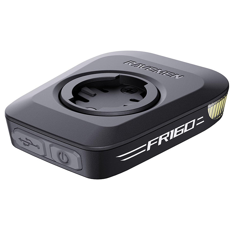 FR160 Rechargeable Daytime Visible Bike Light for Garmin/Wahoo_RAVEMEN