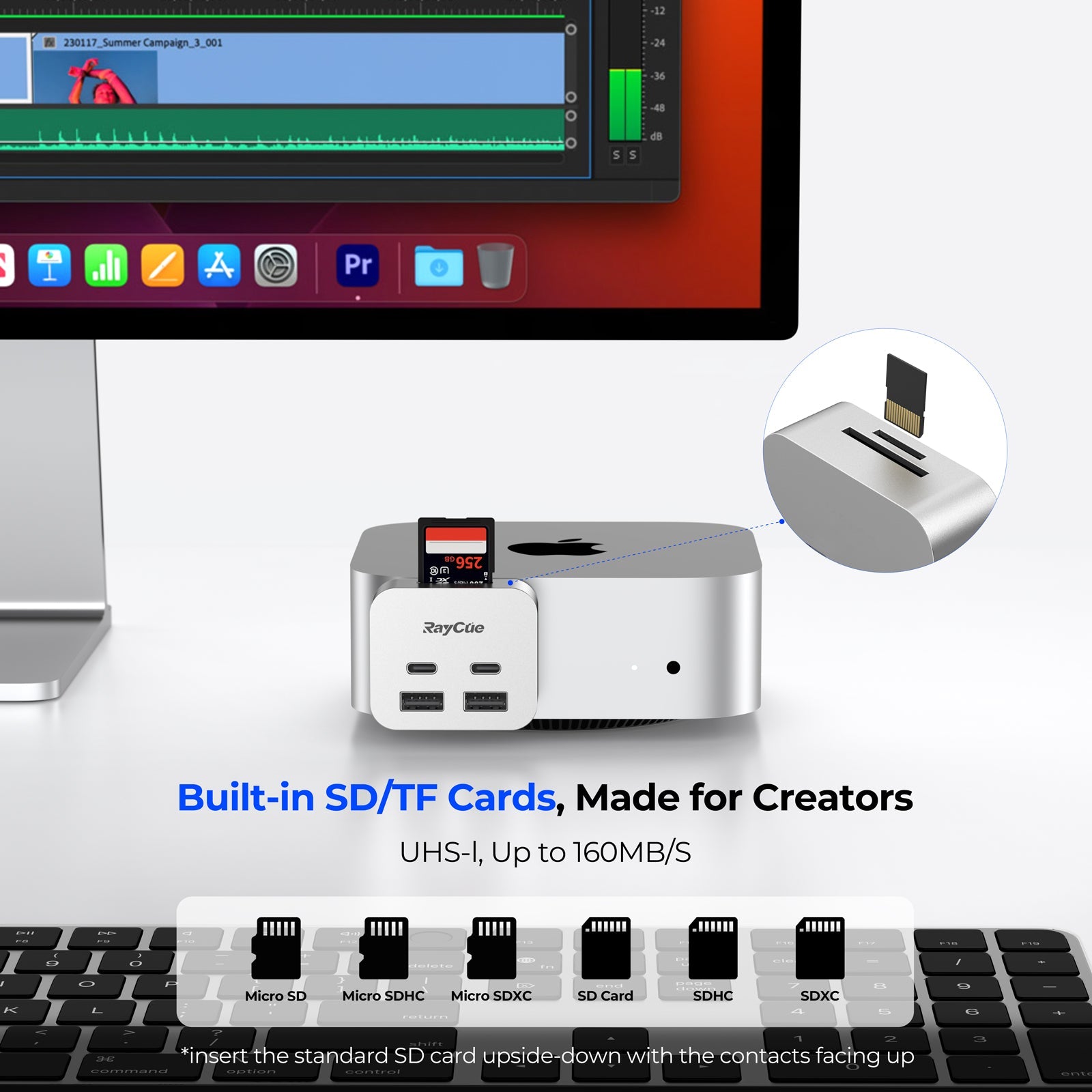 RayCue MiniPack – The Ultimate Expansion Dock for Mac Mini M4/Mac Stud