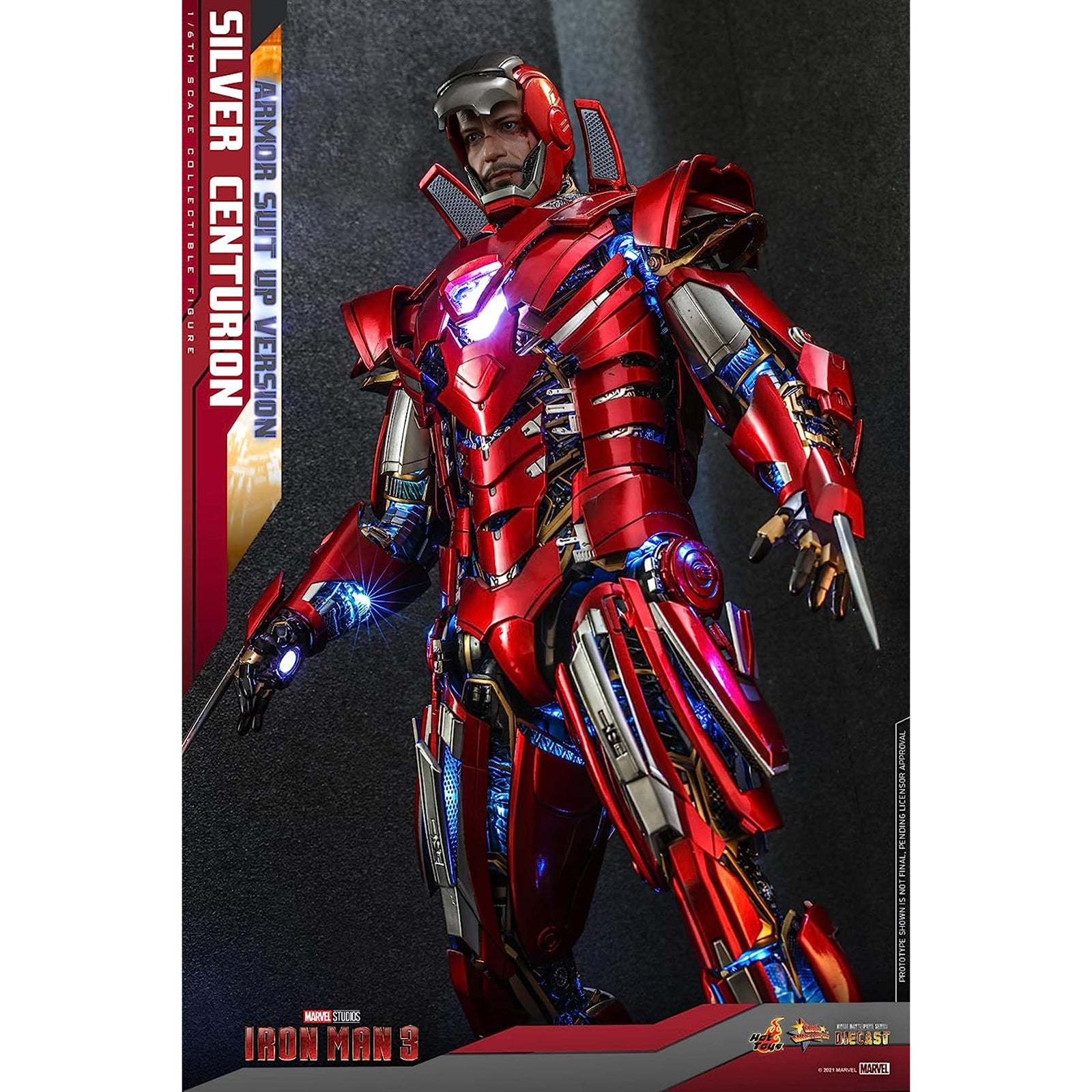 Hoy Toys Marvel Iron Man 3 Silver Centurion Figure | Radar Toys