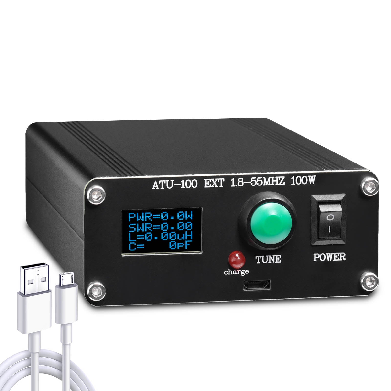 Radioddity ATU-100 Automatic Antenna Tuner | 1.8–55MHz | 0.96