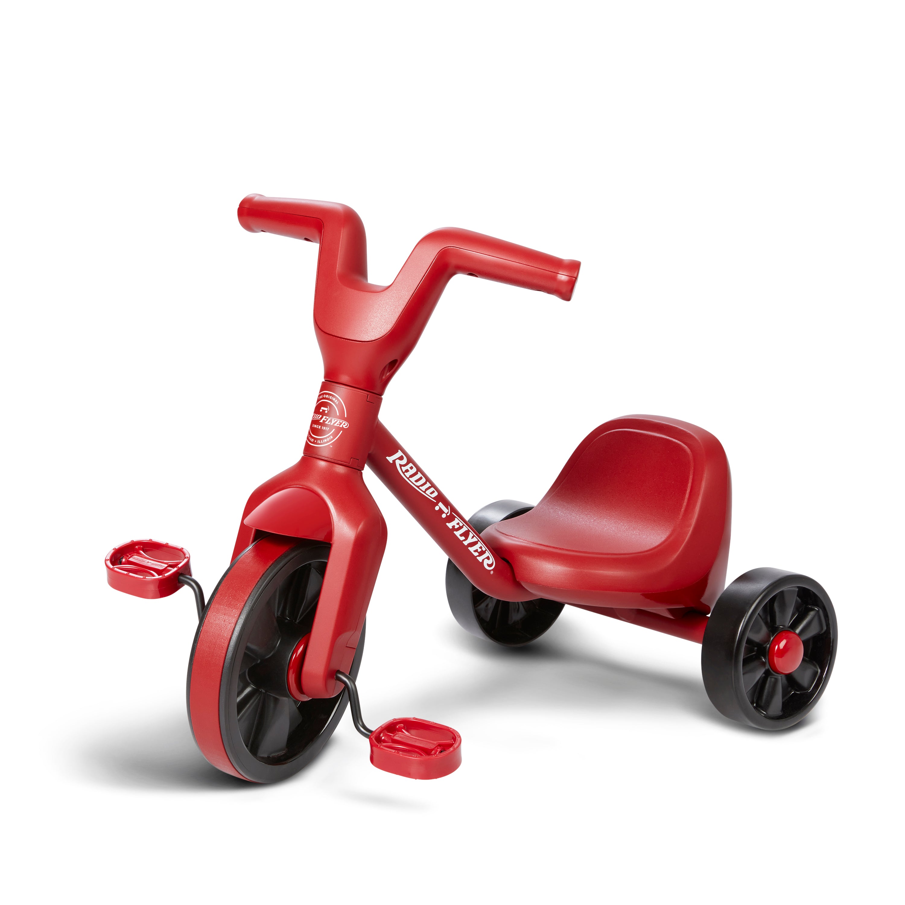 Classic Red Tricycle with Push Handle | Radio Flyer