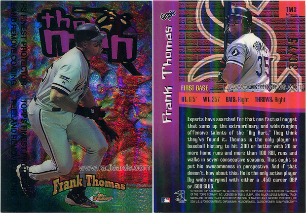 1998 Finest The Man Baseball Cards - The Radicards® Blog
