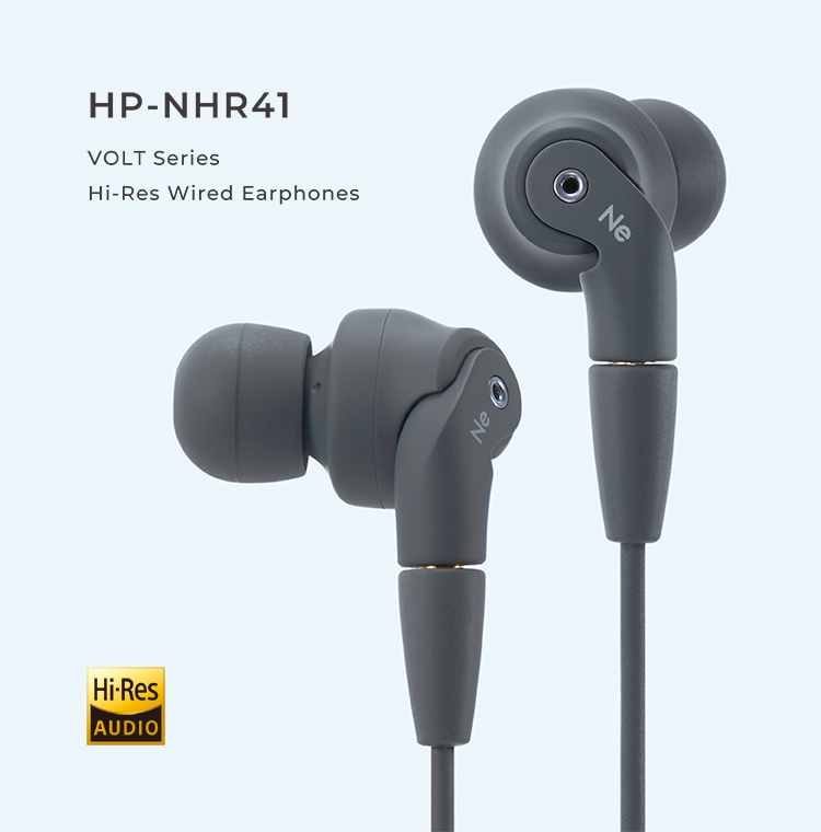 HP-NHR41 VOLTシリーズ ハイレゾ対応イヤホン 重低音モデル HP-NHR41BG