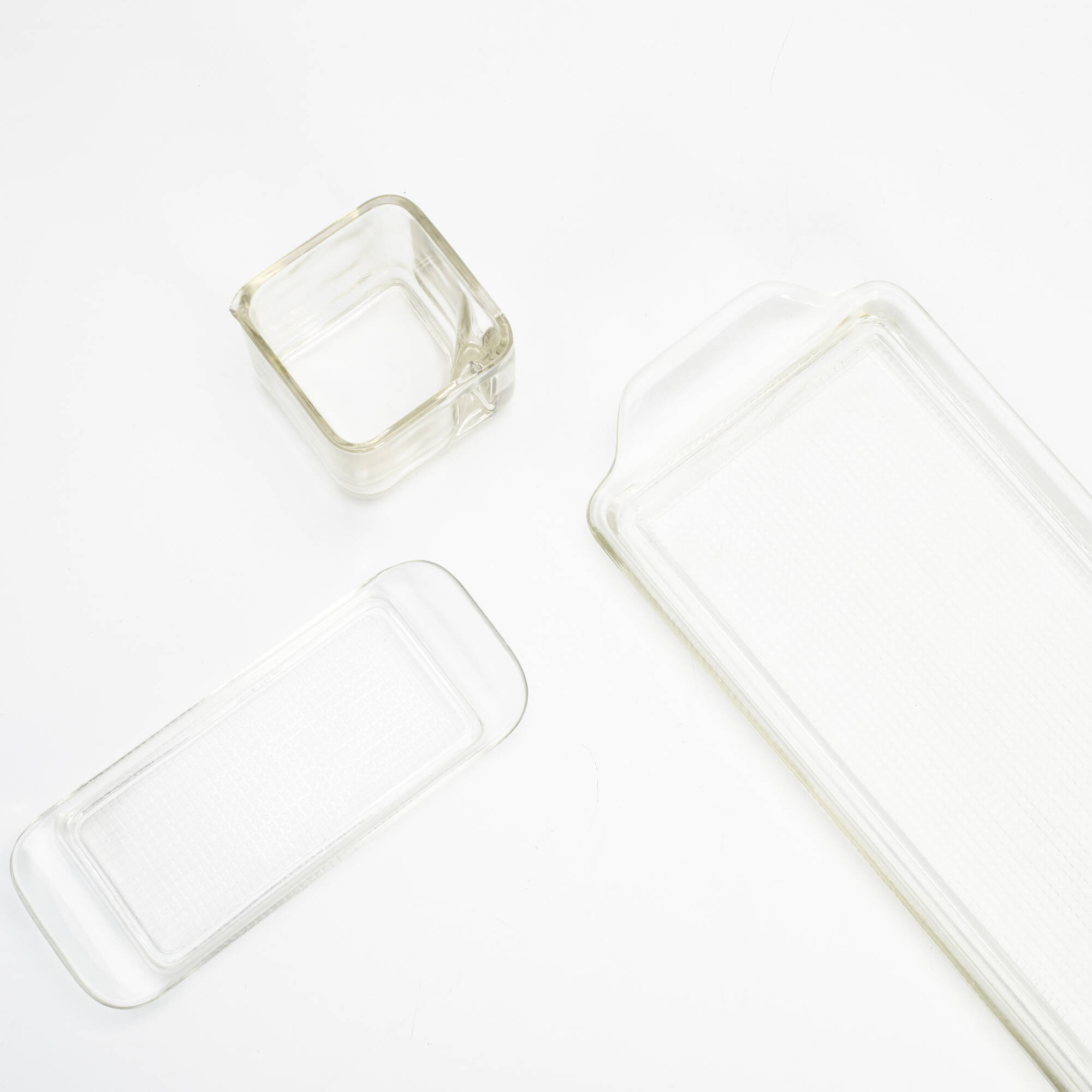 216: WILHELM WAGENFELD, Collection of six Kubus stacking