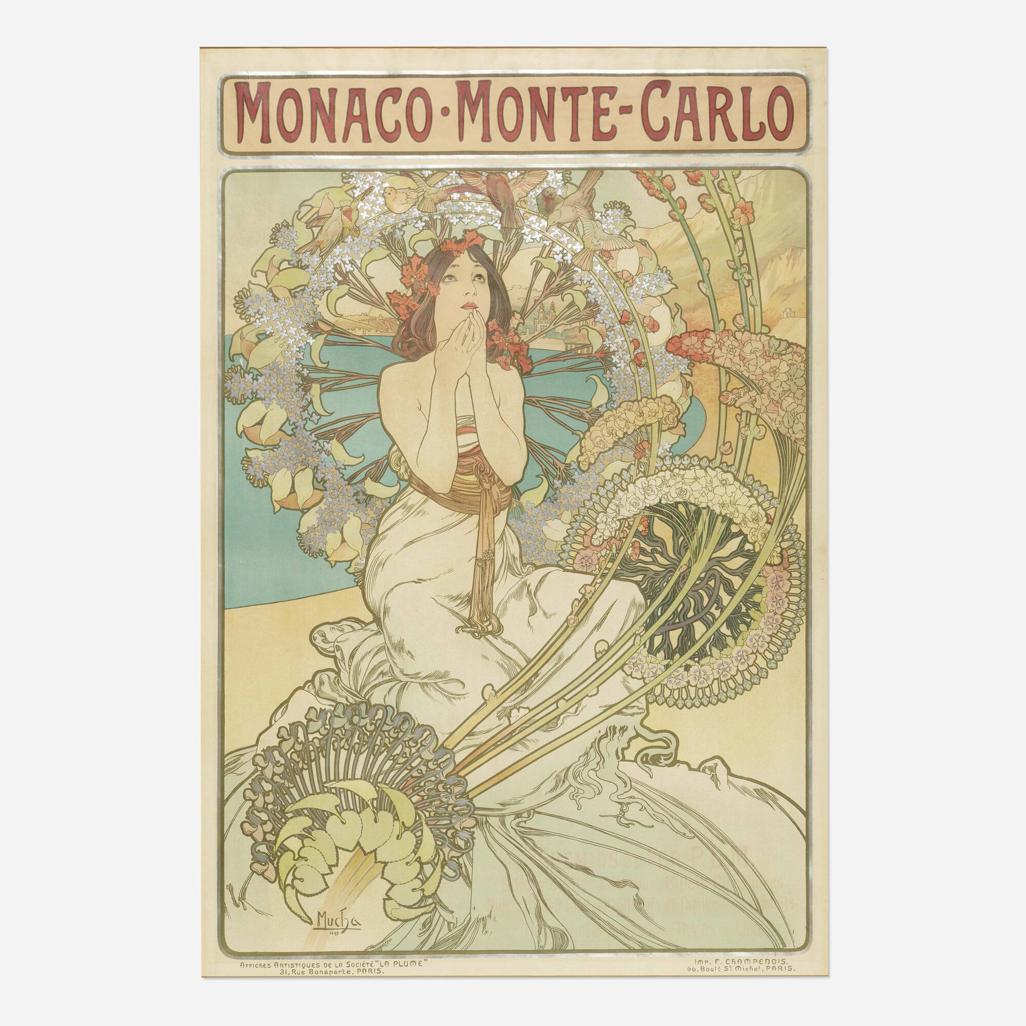 402: ALPHONSE MUCHA, Monaco Monte-Carlo < Early 20th Century