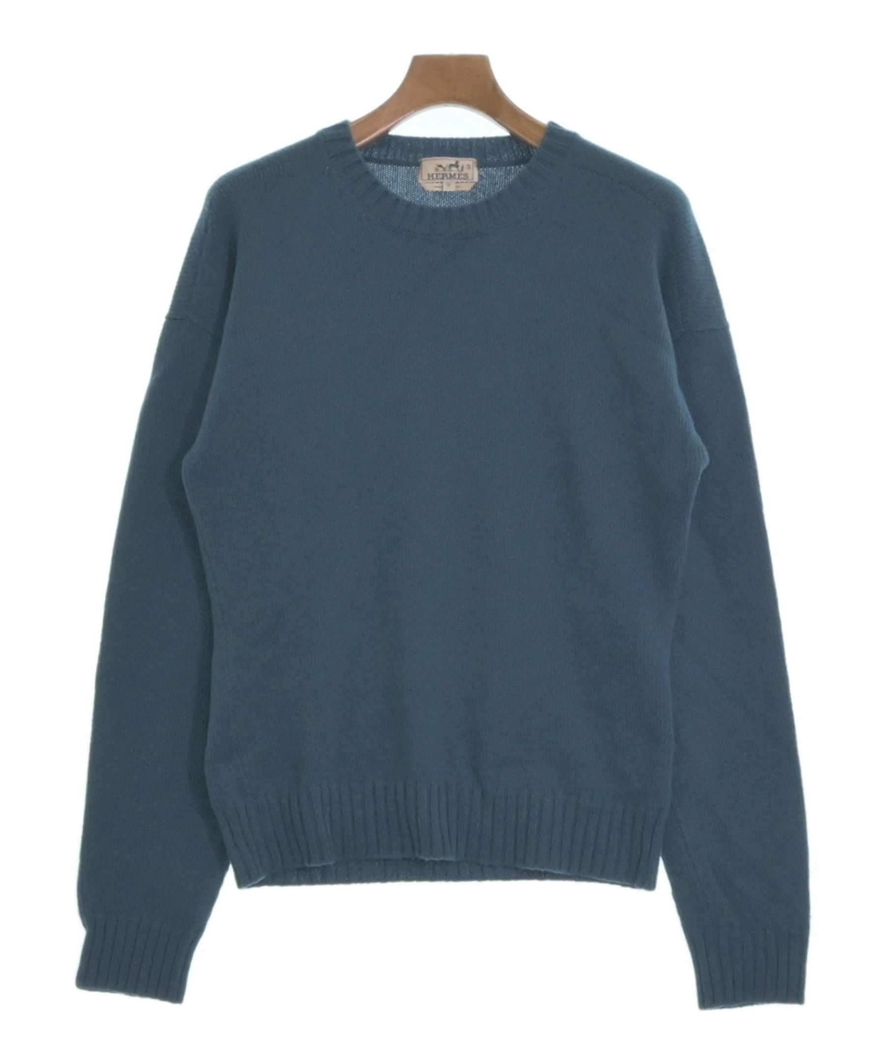 HERMES（エルメス）ニット・セーター 青 サイズ:M メンズ