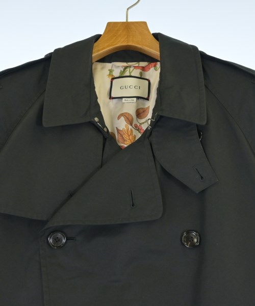 GUCCI（グッチ）トレンチコート 黒 サイズ:54(XXL位) メンズ