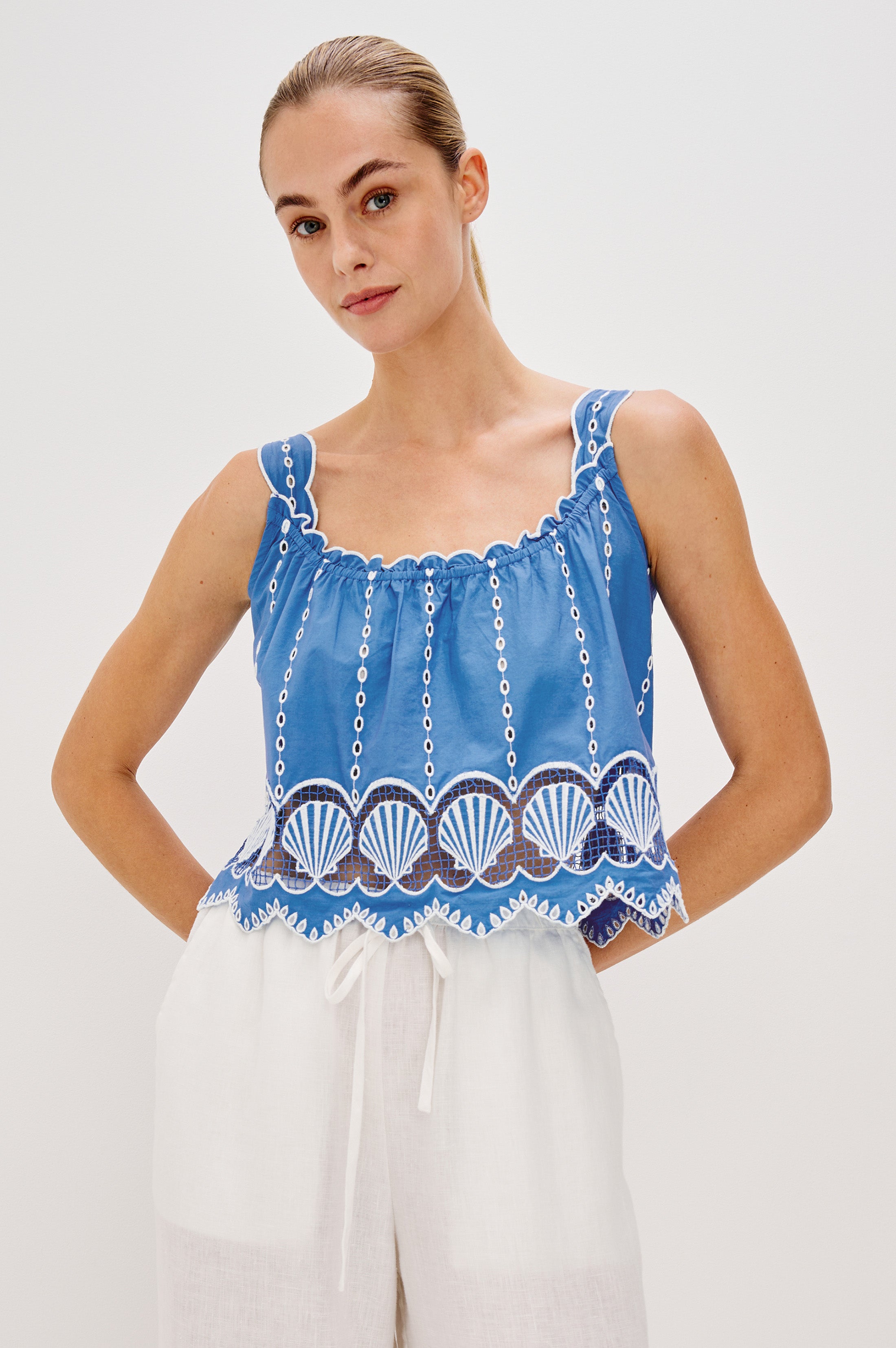 ESPERANZA TOP - FRENCH BLUE – Rails