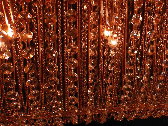 シャンデリア 壁掛け ナイアガラ A01 1400mm 12V / 24V フル ゴールド