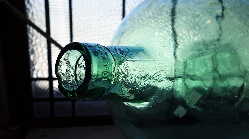 楽天市場】アンティーク デミジョンボトル フランス L 花瓶 グリーン