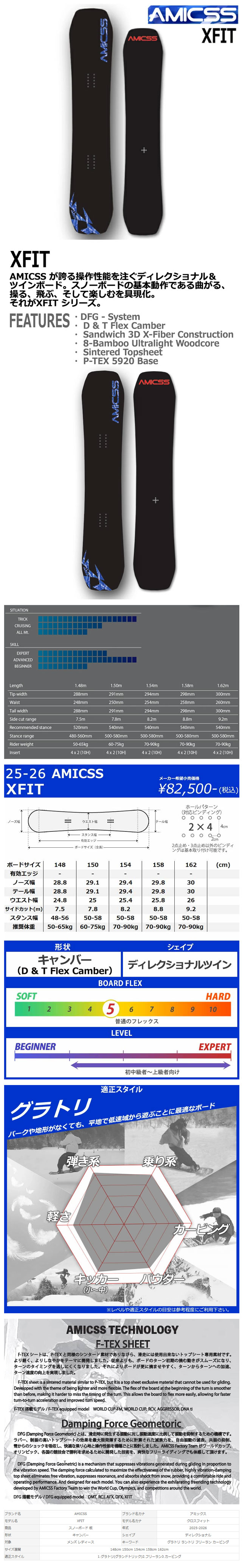 楽天市場】25-26 AMICSS/アミックス XFIT クロスフィット メンズ
