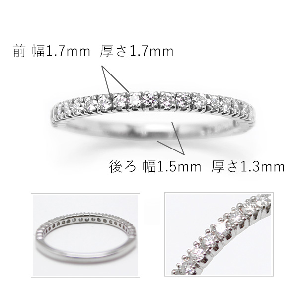 楽天市場】エタニティリング K18 ピンクゴールド ／ ダイヤモンド 0.30